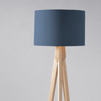 Plain Peacock Blue Lampshade, Dark Blue Ceiling or Table Lamp Shade