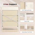 Chest of Drawers, Dresser with 3 Fabric Drawers