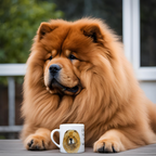 Red Chow Chow Mug: Every Sip You Take, I’m Watching!