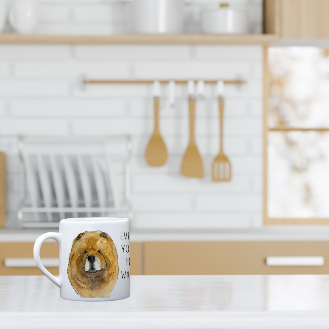 Red Chow Chow Mug: Every Sip You Take, I’m Watching!