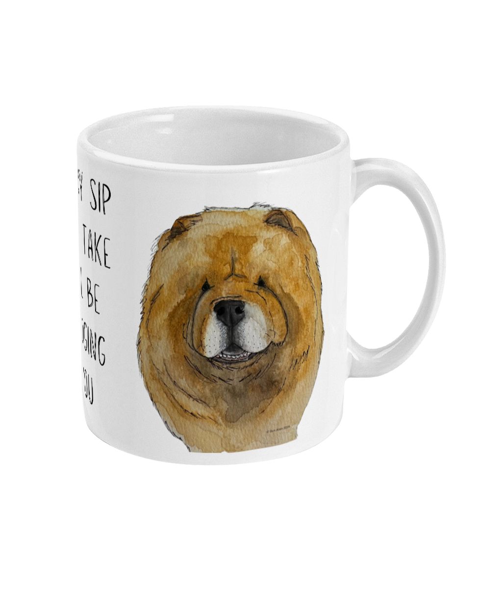 Red Chow Chow Mug: Every Sip You Take, I’m Watching!