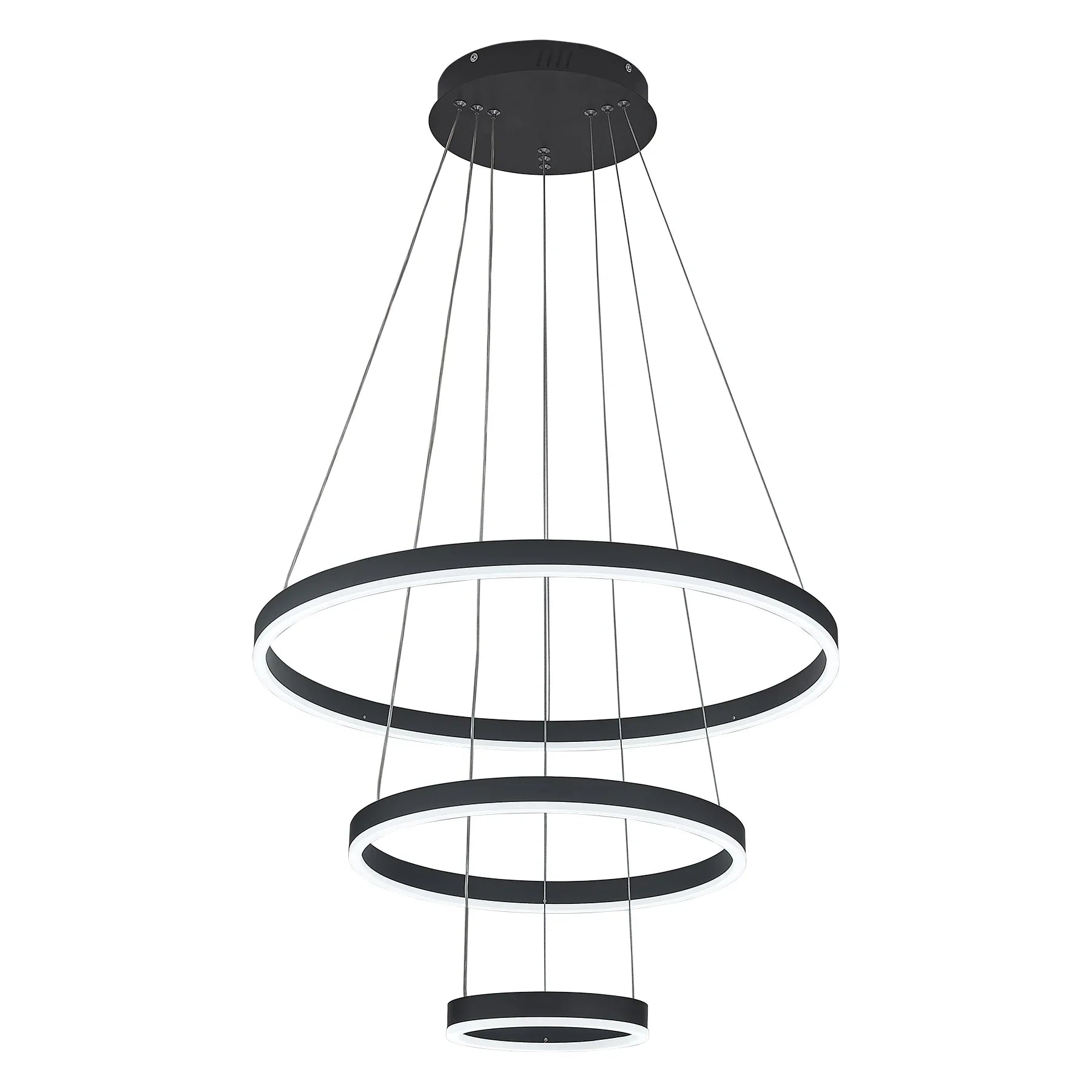 Modern 3 Ring Round Hanging LED Pendant Light