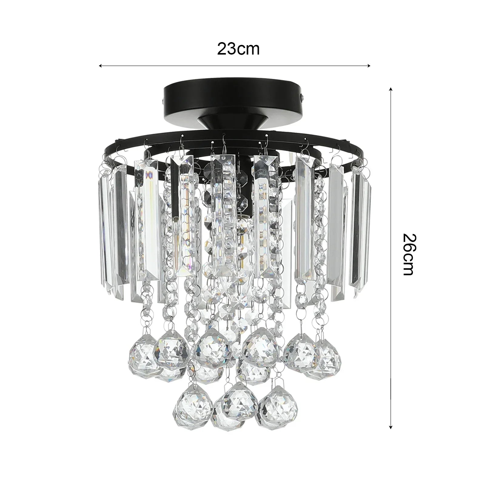 Crystal Mount Ceiling Light 23cm /25cm / 30cm
