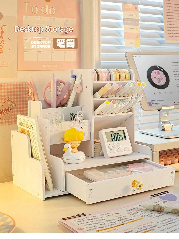 Wooden Desk Organizers Shelves