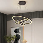 Modern 3 Ring Round Hanging LED Pendant Light