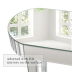 Ultra Long Silver Mirrored Entry Console Table, Vanity Table