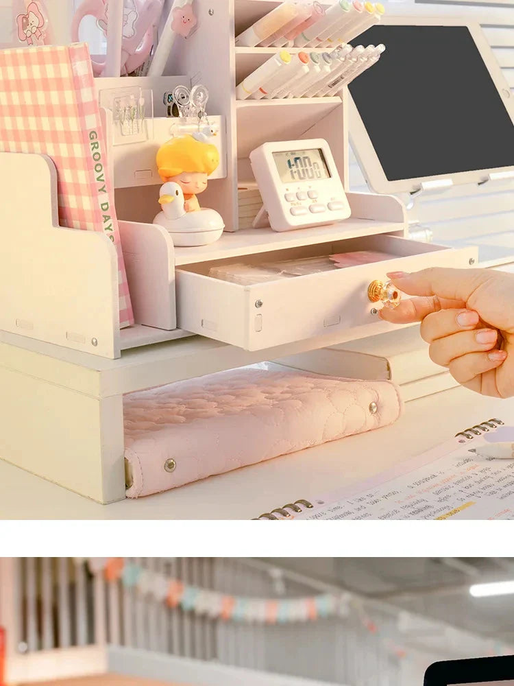 Wooden Desk Organizers Shelves