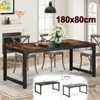63"x31.5" Dining Table, Industrial Kitchen Table for 6-8 Person