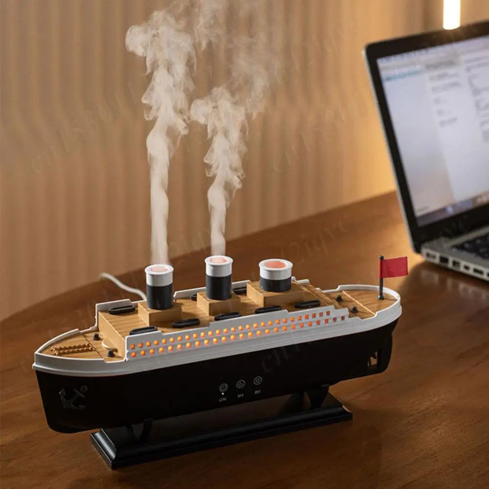 250ml Titanic Ship Model Air Humidifier Essential Oil Diffuser
