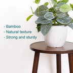 Small Round End Table Wood, 3-Legs Stool