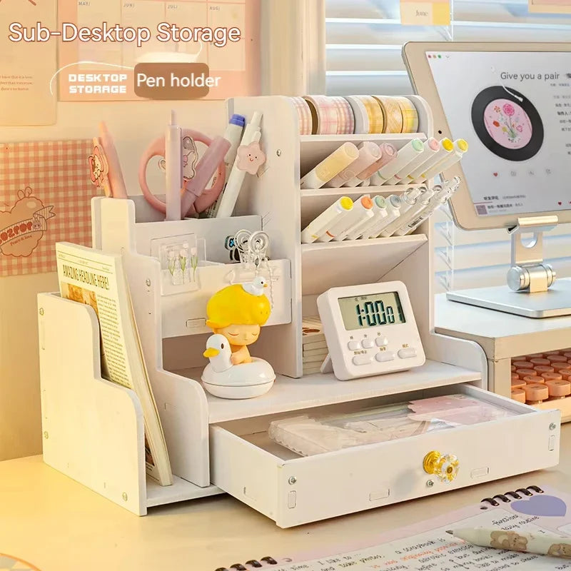 Wooden Desk Organizers Shelves