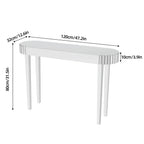 Ultra Long Silver Mirrored Entry Console Table, Vanity Table