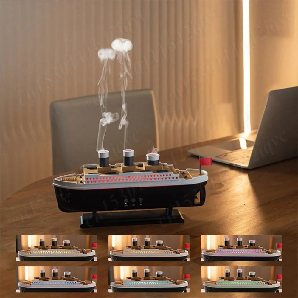 250ml Titanic Ship Model Air Humidifier Essential Oil Diffuser