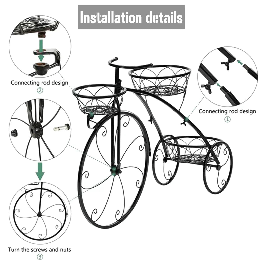 3-Tier Bicycle Planter