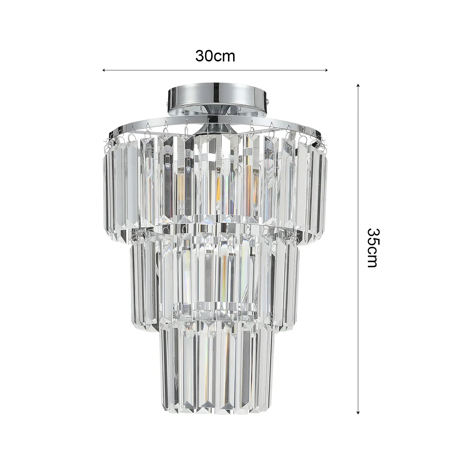 Crystal Mount Ceiling Light 23cm /25cm / 30cm