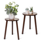 Small Round End Table Wood, 3-Legs Stool