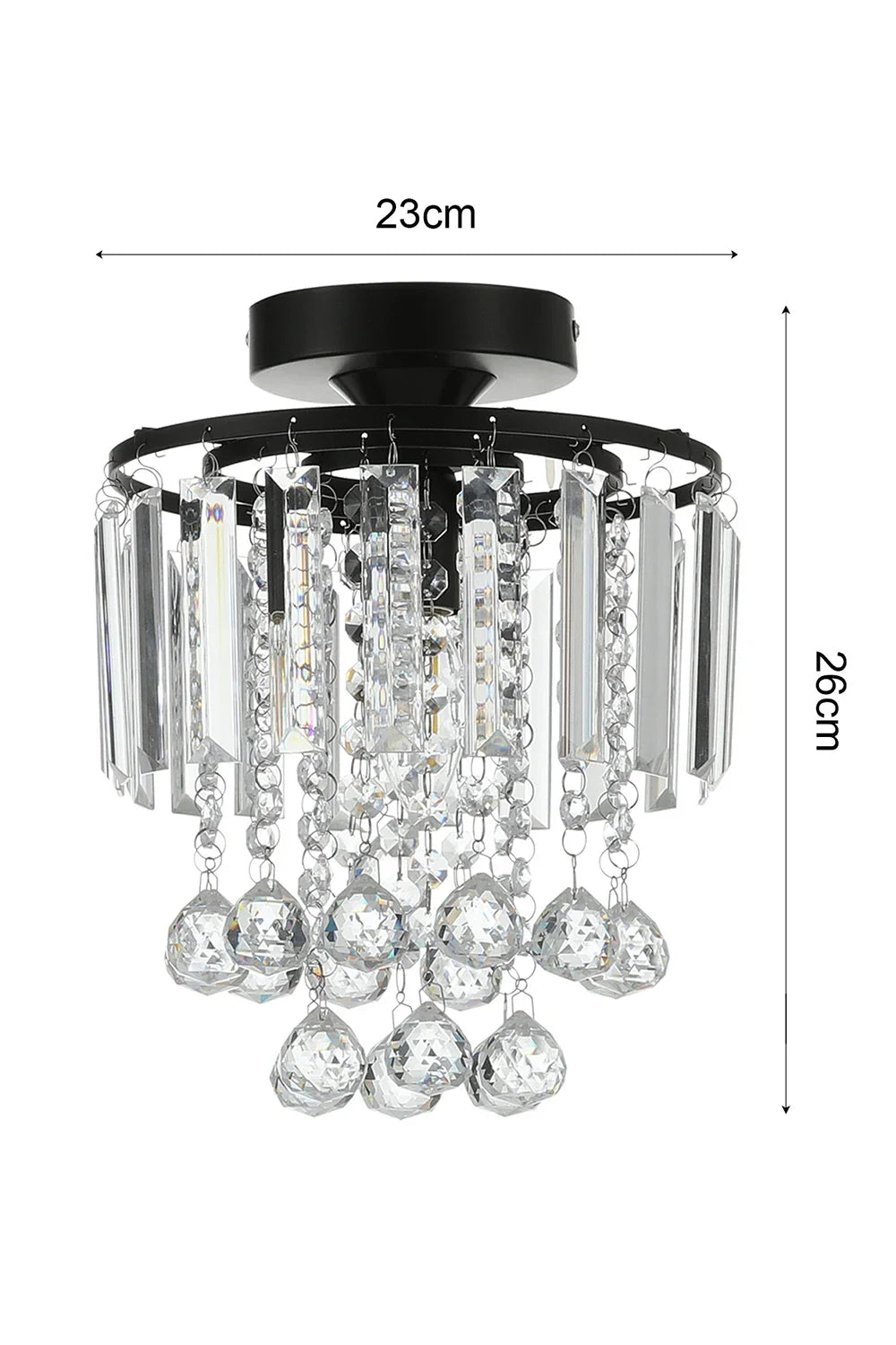 Crystal Mount Ceiling Light 23cm /25cm / 30cm