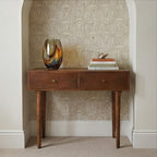 Walnut 3-in-1 Console Table, Dressing Table & Desk - 90cm