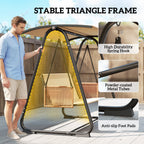 3 Seater Swing Chair with Adjustable Canopy, 360 kg