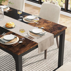 63"x31.5" Dining Table, Industrial Kitchen Table for 6-8 Person