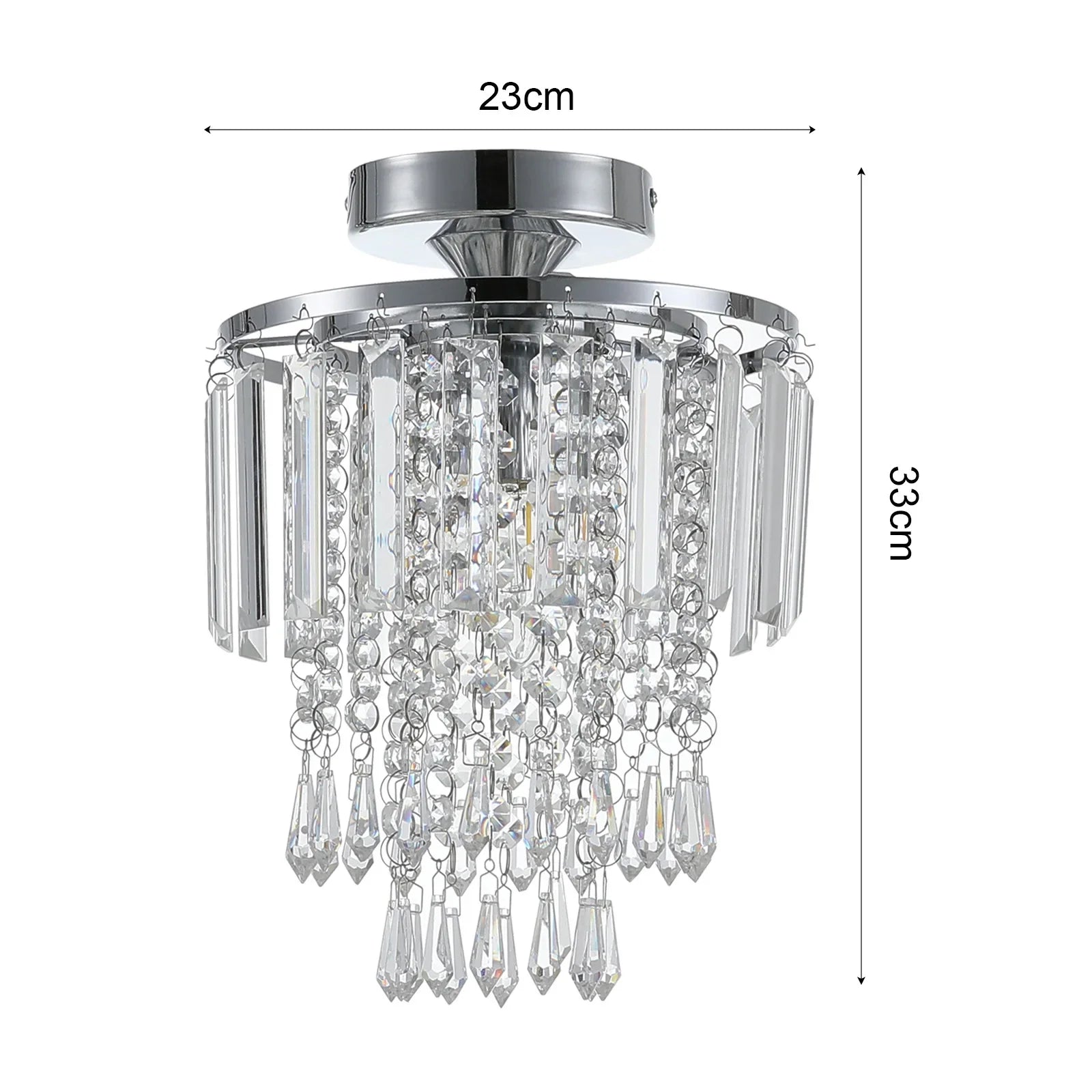 Crystal Mount Ceiling Light 23cm /25cm / 30cm