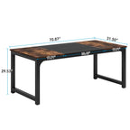 63"x31.5" Dining Table, Industrial Kitchen Table for 6-8 Person