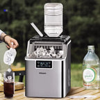 Ice Maker Machine Countertop, 26 lbs in 24 Hours, 9 Cubes Ready in 6 Mins, Portable