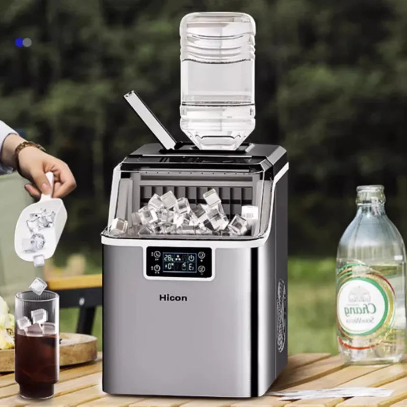 Ice Maker Machine Countertop, 26 lbs in 24 Hours, 9 Cubes Ready in 6 Mins, Portable