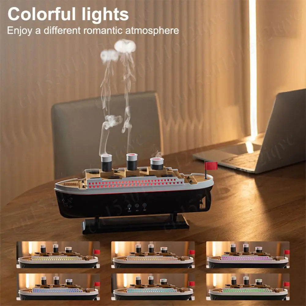250ml Titanic Ship Model Air Humidifier Essential Oil Diffuser