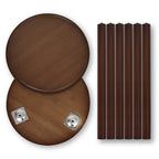 Small Round End Table Wood, 3-Legs Stool