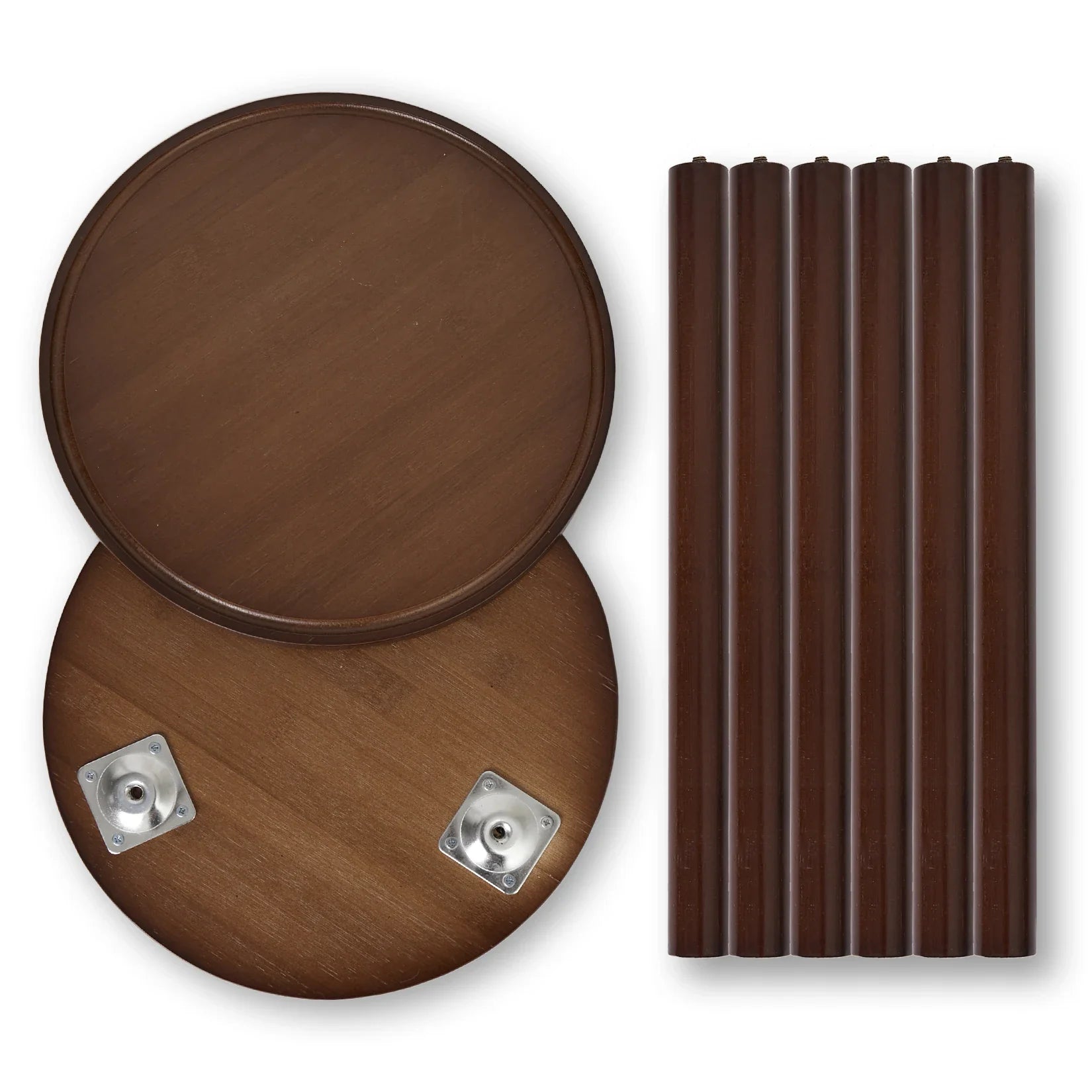 Small Round End Table Wood, 3-Legs Stool