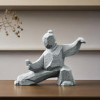 Miniature Tai Chi Master Stone Figurine - Chinese Sculpture