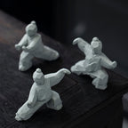 Miniature Tai Chi Master Stone Figurine - Chinese Sculpture