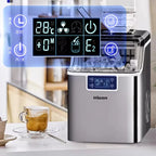 Ice Maker Machine Countertop, 26 lbs in 24 Hours, 9 Cubes Ready in 6 Mins, Portable
