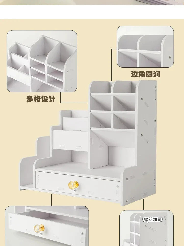 Wooden Desk Organizers Shelves