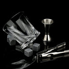 Whiskey Stones & Glasses Set, Granite Ice Cube For Whisky