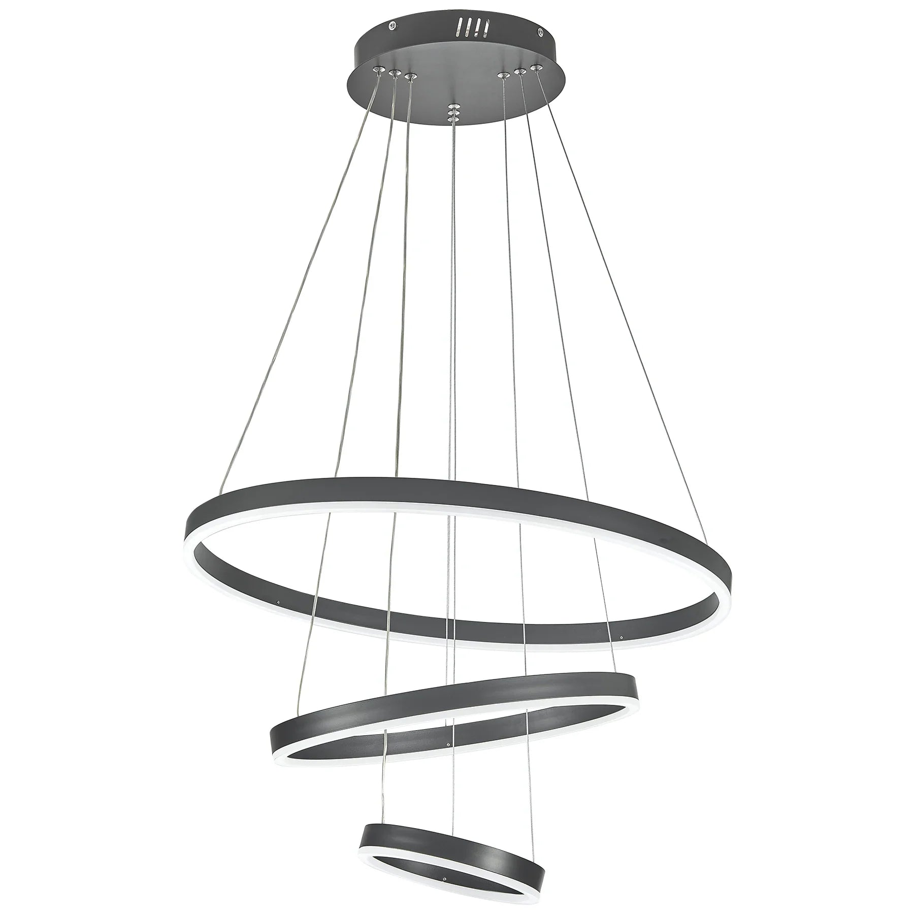 Modern 3 Ring Round Hanging LED Pendant Light