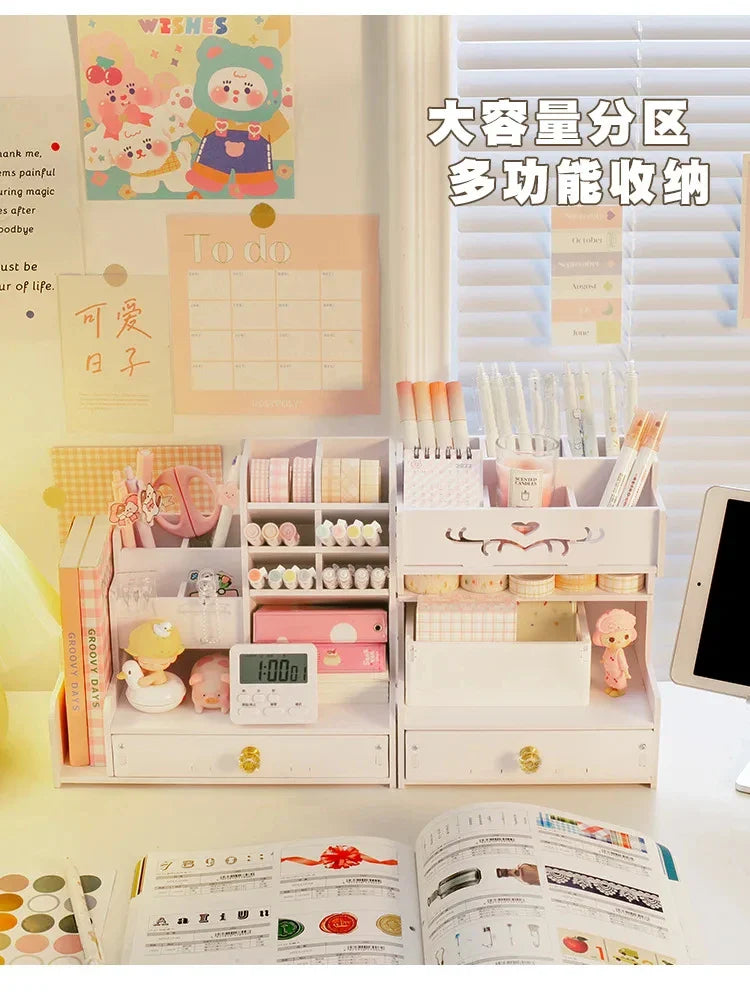 Wooden Desk Organizers Shelves