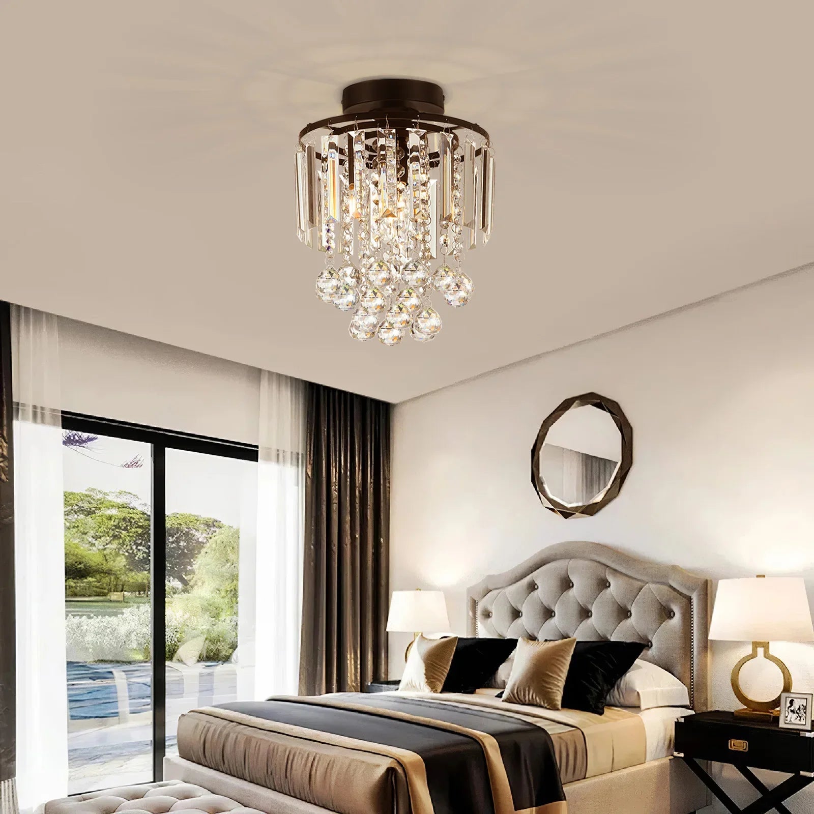 Crystal Mount Ceiling Light 23cm /25cm / 30cm