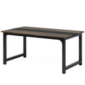 63"x31.5" Dining Table, Industrial Kitchen Table for 6-8 Person
