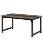 63"x31.5" Dining Table, Industrial Kitchen Table for 6-8 Person