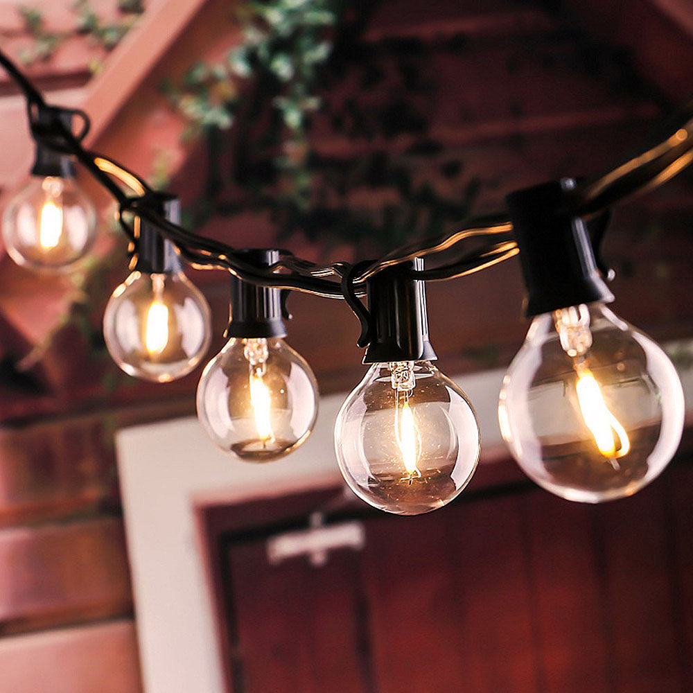 Solar String Lights Kit, LED Filament Bulbs 7.6m