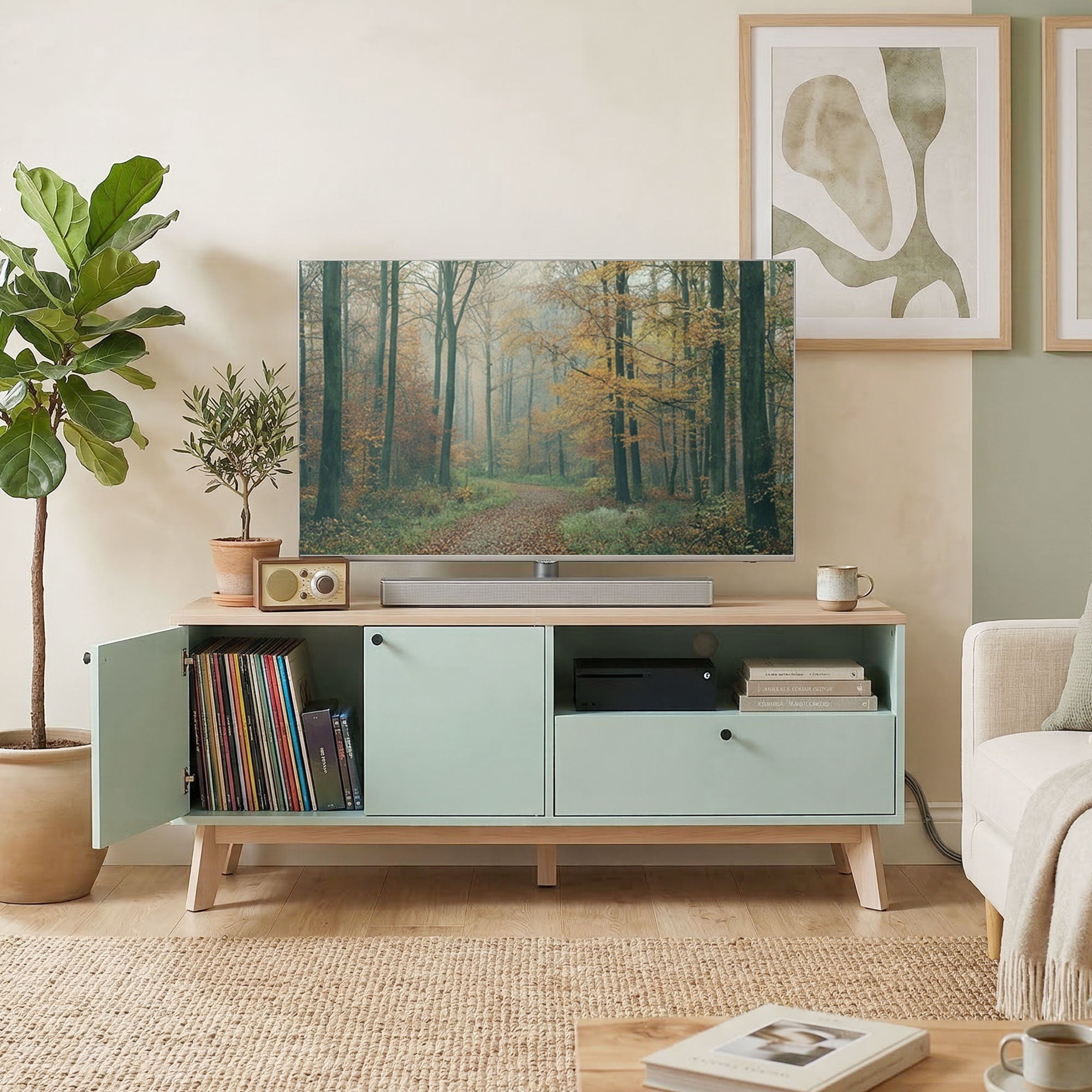 Modern TV Stand Cabinet for Television up to 36 Inch