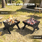2-In-1 Portable BBQ Grill and Camping Fire Pit, Tabletop