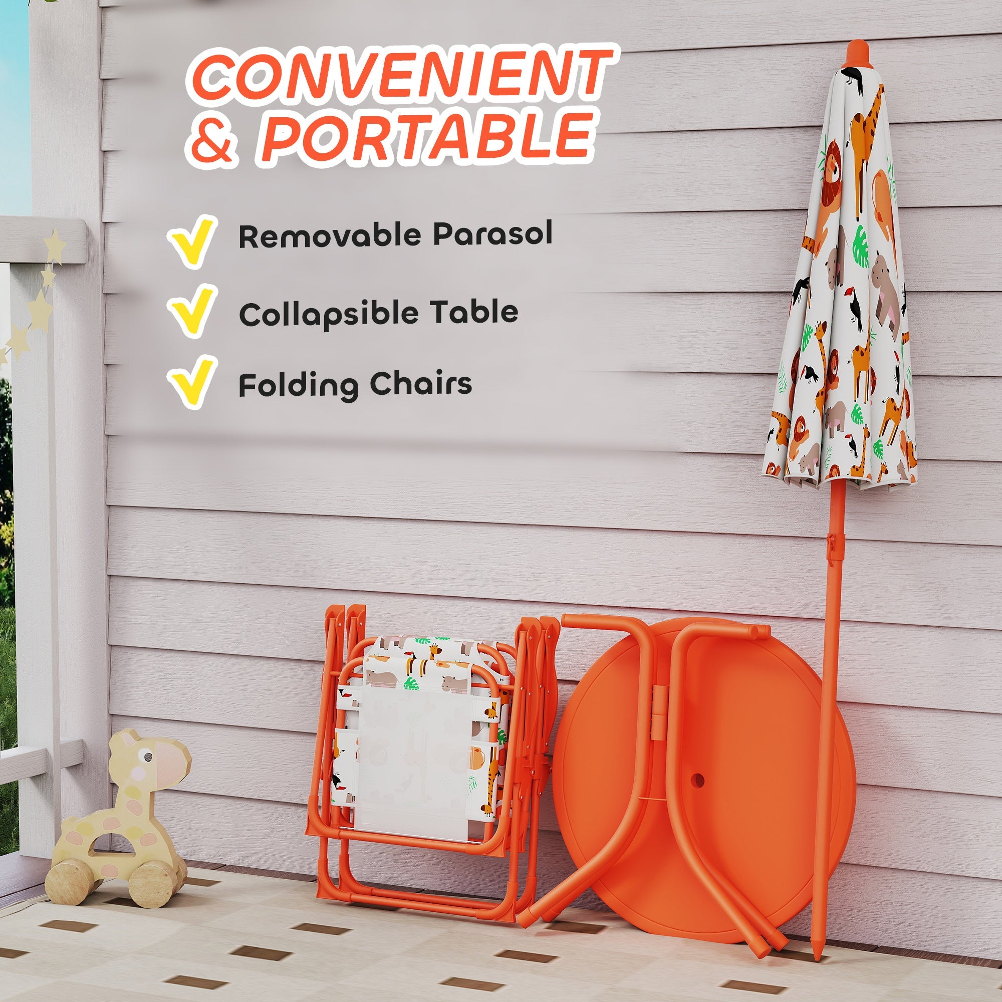 Kids Patio Set, Children Table and Chair Set