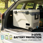 42.5L Compressor Fridge Freezer, Camping Refrigerator with App Control
