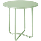 Round Garden Side Table, Metal