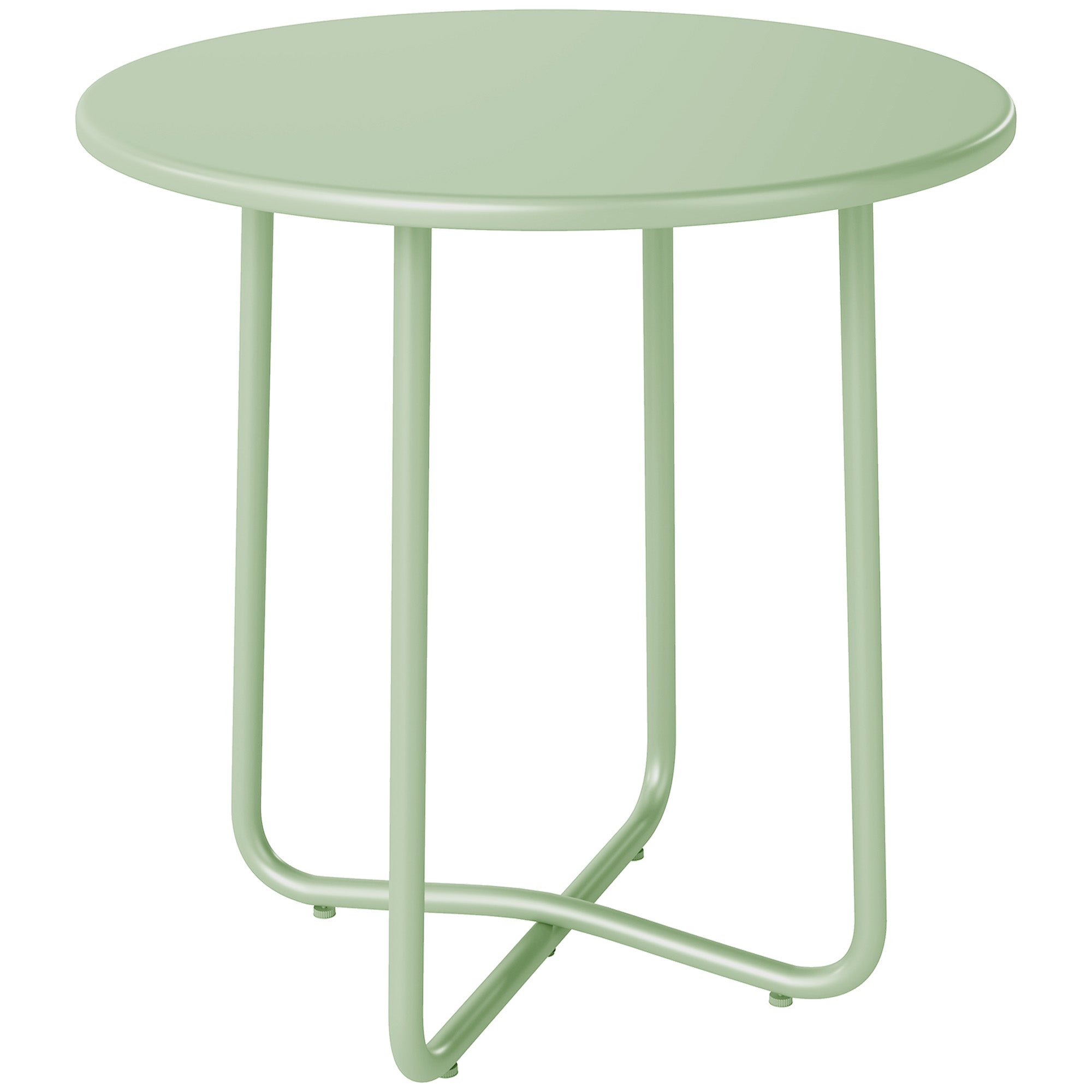 Round Garden Side Table, Metal