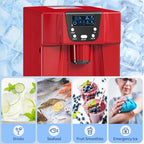 3L Ice Maker Machine and Water Dispenser, 12kg in 24H