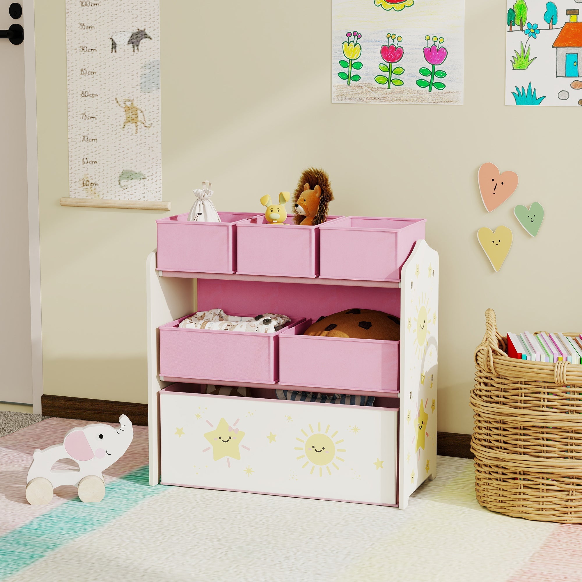 Kids Toy Storage Units, 3-Tier